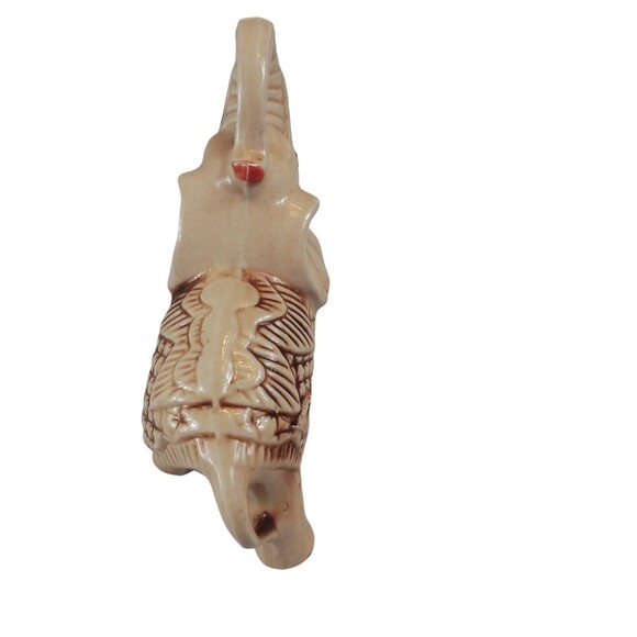 Vintage Ceramic Elephant Figurine Made in Brazil Small Fracture Line Seen In Pic - Picture 5 of 16